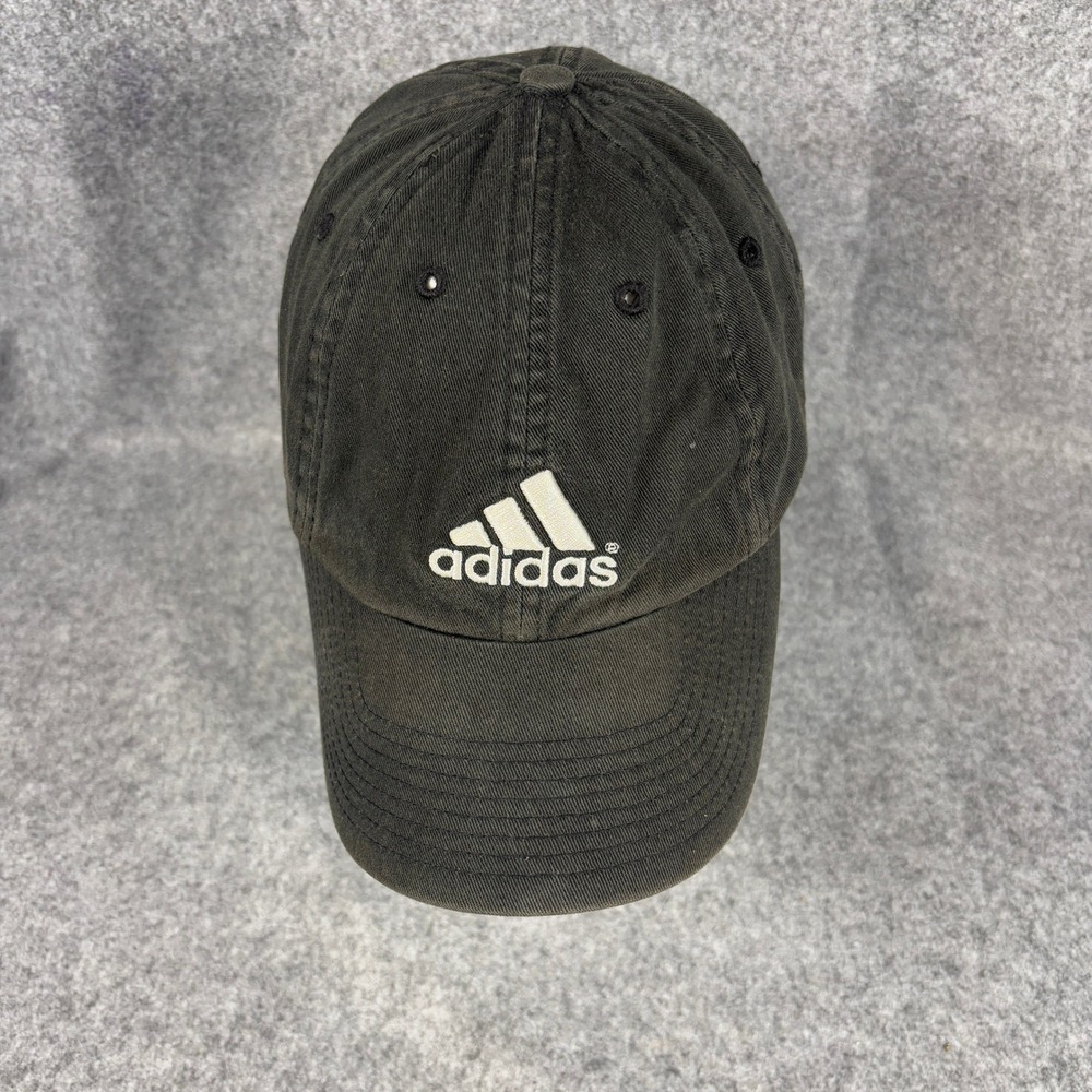 Adidas Unisex Relaxed Fit Baseball Cap OSFM Black Embroidered Logo Cotton Hat